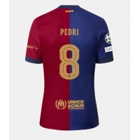 Camisa de Futebol Barcelona Pedri Gonzalez #8 Equipamento Principal 2024-25 Manga Curta